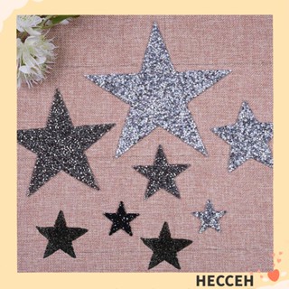 Hecceh แผ่นแพทช์พลอยเทียม หลายขนาด รูปดาว สําหรับตกแต่งเสื้อผ้า DIY