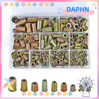 DAPHS ชุดเครื่องมือสกรูซ็อกเก็ตหกเหลี่ยม โลหะผสมสังกะสี 9 ขนาด M4 M5 M6 M8 M10 สําหรับเฟอร์นิเจอร์ไม้ 200 ชิ้น