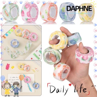 Daphne ผ้าพันแผลยืดหยุ่น สีสันสดใส ที่เก็บสายเคเบิลข้อมูล ปลอกนิ้ว เทปพันนิ้ว แคลลัส กีฬา