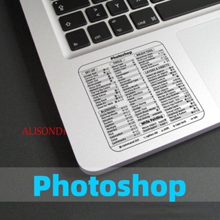 Alisond1 อ้างอิง คีย์บอร์ด สติกเกอร์ ทางลัด แบบใส ออกแบบหลังคาน้ํา อุปกรณ์สํานักงาน ที่มีประสิทธิภาพ คู่มือแล็ปท็อป สติกเกอร์