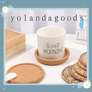 Yola แผ่นรองแก้วทนความร้อนกันลื่นทนความร้อนสําหรับวางแก้วชาอุปกรณ์ครัว