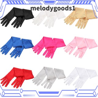 Melodygoods1 ถุงมือยาว แบบสวมนิ้ว สําหรับเจ้าสาว งานแต่งงาน งานพรอม