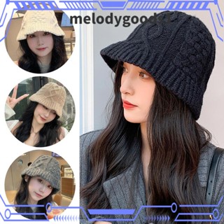 MELODYGOODS1 หมวกแก็ป ให้ความอบอุ่น แฟชั่นฤดูหนาว สําหรับผู้หญิง