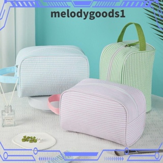 MELODYGOODS1 กระเป๋าเครื่องสําอาง แบบพกพา เรียบง่าย สําหรับเดินทาง