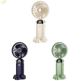 【VARSTR】USB Fan Handheld Fan Folding Hand-held Fan Portable USB Rechargeable Desk Fan