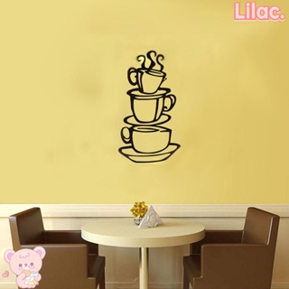 Lilac สติกเกอร์ติดผนัง ตกแต่งบ้าน แฟชั่น ลอกออกได้ กันน้ํา DIY สติกเกอร์คาเฟ่