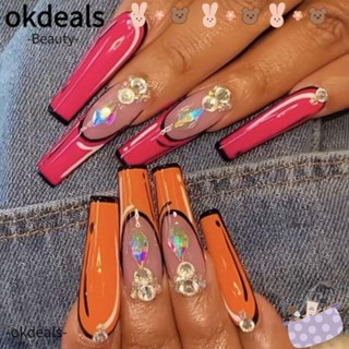 OKDEALS เล็บปลอม แบบกด DIY สวมใส่ได้