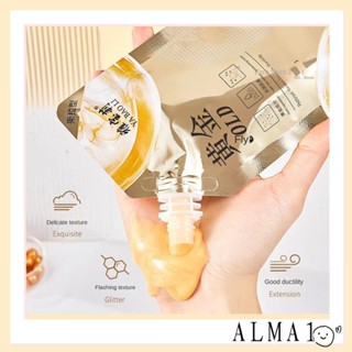 Alma Gold คลีนซิ่งคอลลาเจนบํารุงผิวหน้า ให้ความชุ่มชื้น ต่อต้านริ้วรอย ลดสิวหัวดํา และน้ํามัน 100 มล.