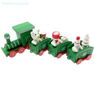 Widebeaucloud รถไฟของเล่น รูปสโนว์แมนน่ารัก งานฝีมือ สําหรับตกแต่งปาร์ตี้คริสต์มาส ปีใหม่