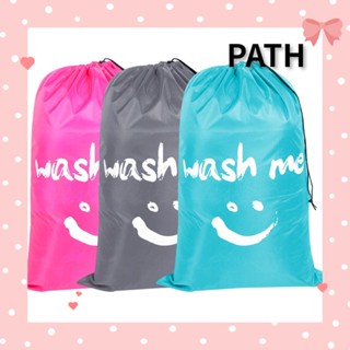 PATH ตะกร้าผ้าไนล่อน พับได้ สําหรับใส่เสื้อผ้าใช้แล้ว