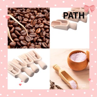 PATH ช้อนไม้ตักเกลืออาบน้ํา ขนาดเล็ก สําหรับตักกาแฟ