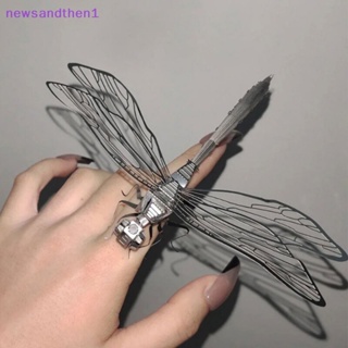 Newsandthen1 ชุดตัวต่อโมเดลแมลงปอ สเตนเลส 3D แฮนด์เมด DIY ของเล่นสําหรับเด็ก