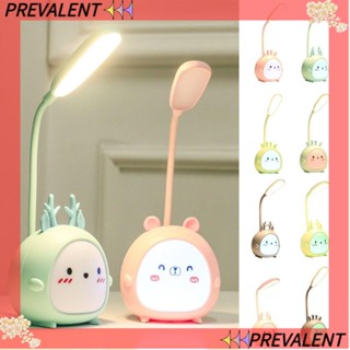 Preva โคมไฟตั้งโต๊ะ LED ลายการ์ตูนกวาง แบบชาร์จไฟได้ สร้างสรรค์ สําหรับห้องนอน