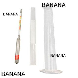 Banana1 เครื่องวัดแอลกอฮอล์ เบียร์ โหลพลาสติก 250 มล. 3 ชิ้น พร้อมกระเป๋าเก็บ