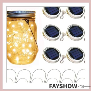 Fay สายไฟ Led 20 ดวง 30 ดวง พลังงานแสงอาทิตย์ ยาว 2 ม. ทนทาน สีขาวอบอุ่น 3 ม. สําหรับตกแต่งสวน 2 ชิ้น