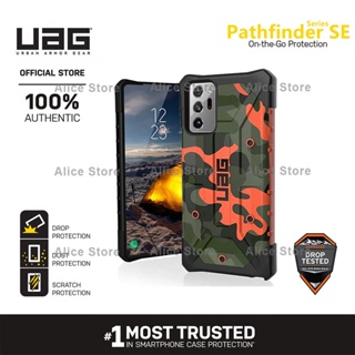 Uag Pathfinder SE Camo Series เคสโทรศัพท์ สําหรับ Samsung Galaxy Note 20 Ultra พร้อมฝาครอบป้องกัน - สีส้ม