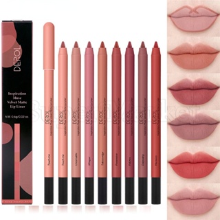 Inspired Muse Mist Velvet Lipliner กันน้ํา ติดทนนาน ลิปสติก ปากกา 8 สี กํามะหยี่ แมตต์ ดินสอเขียนขอบปาก คอนทัวร์ ลิป เครื่องสําอางสําหรับผู้หญิง