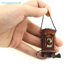 Hihappyhour โทรศัพท์จิ๋ว 1:12 สําหรับตกแต่งบ้านตุ๊กตา diy