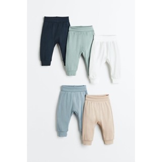 H&amp;M กางเกงขายาวผ้าคอตตอน แพ็ก 5 ตัว Girl 5-pack cotton trousers 0814307_3