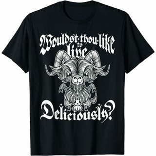 COD Fashion Youth Fitness MotherS Day All-match Blackcraft Cute Baphomet Black Goat Vintage T Shirt_04