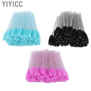 Yiyicc 50pcs Disposable Eyelash Brushes Portable  Brush Wands Applicator Makeup