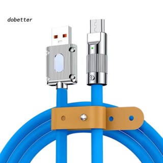 &lt;Dobetter&gt; สายชาร์จ USB 120W ซิลิโคนเหลว กันฝุ่น สําหรับ Android