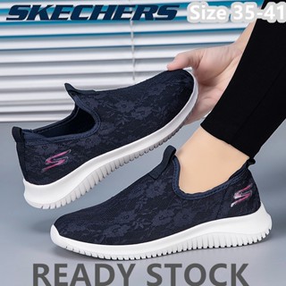 รองเท้าโลฟเฟอร์ ยางนิ่ม ส้นแบน แบบสวม ใส่สบาย แฟชั่นสําหรับผู้หญิง *Skechers_Kasut Wanita