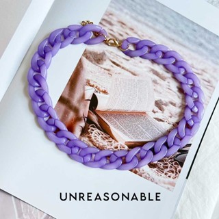 สร้อยคอ ความยาว 17 นิ้ว สีม่วง Unreasonable Accessories UA0821-01