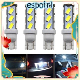 Espo หลอดไฟ LED COB 12V สีขาว สําหรับติดป้ายทะเบียนรถยนต์ 4 ชิ้น ต่อชุด