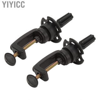 Yiyicc Wig Head Holder Clamp  Manikin Stand Alloy Support 2 Pack Cosmetology Height Adjustable for Barber Beauty Salon