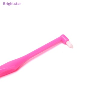 Brightstar 1 ชิ้น แปรงสีฟันจัดฟัน ฟันแปรงฟัน หัวเล็ก ขนแปรงนุ่ม ถูกต้อง ใหม่