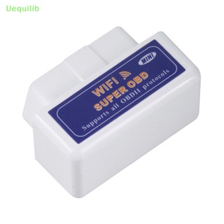 Uequilib เครื่องสแกนเนอร์วินิจฉัยรถยนต์ Super Wifi ElM327 ElM327 OBD2 II