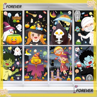 Forever สติกเกอร์ PVC รูปฟักทองแม่มด แม่มด ไร้หน้า DIY สําหรับตกแต่งบ้าน ปาร์ตี้ฮาโลวีน