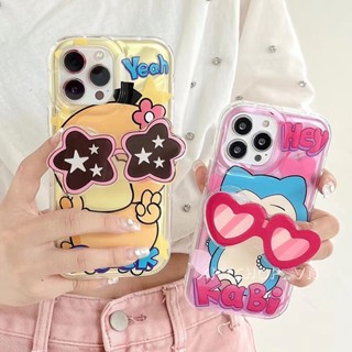 เคสโทรศัพท์มือถือแบบนิ่ม กันกระแทก ลายการ์ตูนโปเกม่อนน่ารัก พร้อมที่ตั้งวาง และกระดาษแข็ง สีเงิน สําหรับ iPhone 14 13 12 11 Pro Max XR IX