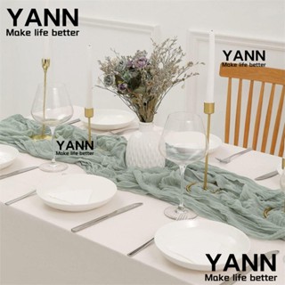 Yann1 ผ้าปูโต๊ะ ลายธงโบฮีเมียน ทรงสี่เหลี่ยมผืนผ้า ขนาด 158 นิ้ว สีเทา สีเขียว สําหรับตกแต่งปาร์ตี้ 2 ชิ้น