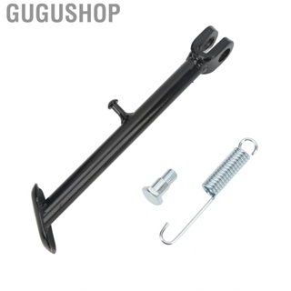 Gugushop Motorcycle Foot Side Stand Stable Black Paint Coating Rustproof  Oxidation 225mm Long Metal Alloy Kick for