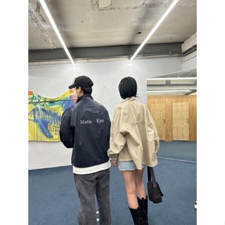 [SR-STUDIO] Matin kim Pre-Sale เสื้อแจ็กเก็ตลําลอง ทรงหลวม พิมพ์ลาย สไตล์เกาหลี เหมาะกับฤดูใบไม้ร่วง สําหรับผู้ชาย และผู้หญิง 2023