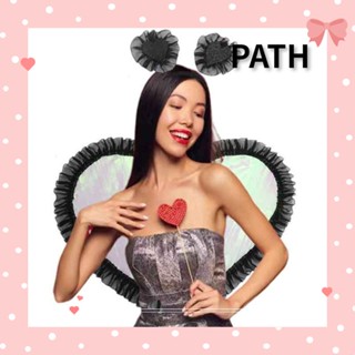 Path ปีกนางฟ้า คอสเพลย์ ปีกหัวใจ ปีก แนวตลก พร็อพการแสดง พร็อพแต่งกาย ปาร์ตี้ฮาโลวีน สําหรับผู้หญิง