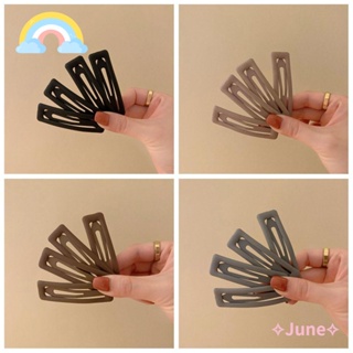 June กิ๊บติดผม เนื้อแมตต์ สีดํา สีเทา 1 ชิ้น