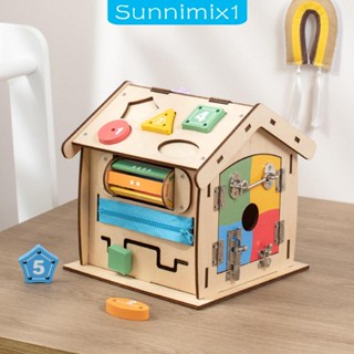 [Sunnimix1] ของเล่นบ้านไม้ สําหรับเด็กผู้ชาย และเด็กผู้หญิง