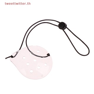 Tweet หน้ากากปิดตา พลาสติกใส ระบายอากาศ 9 รู 1 ชิ้น
