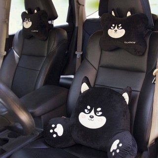 Automotive Headrest Car Pillow Neck Pillow Car Seat Waist Cushion Car Back Cushion Waist Cartoon Cervical Pillow EQO5