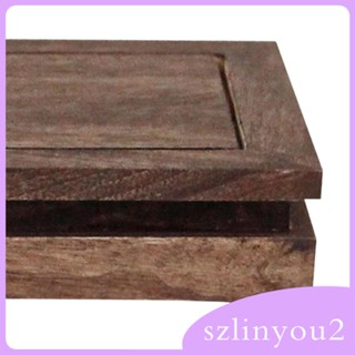 [szlinyou2] ฐานไม้ ทรงสี่เหลี่ยม สําหรับตั้งโชว์ ตกแต่ง