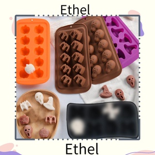 Ethel1 แม่พิมพ์ซิลิโคน รูปฮาโลวีน สําหรับทําขนมเค้ก เบเกอรี่