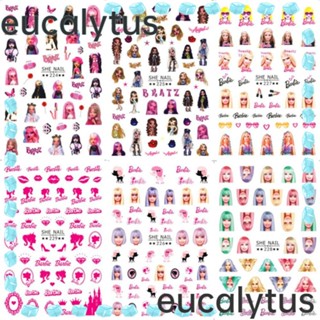 Eucalytus1 สติกเกอร์ ลายการ์ตูนบาร์บี้ เจ้าหญิง Y2K สําหรับตกแต่งเล็บ DIY