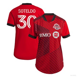 เสื้อยืดแขนสั้น พิมพ์ลายทีมชาติฟุตบอล Ani MLS Yeferson Soteldo Toronto FC พลัสไซซ์ 2021