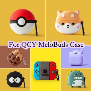 【ของแท้】เคสหูฟัง แบบนิ่ม ลายการ์ตูน สําหรับ QCY MeloBuds