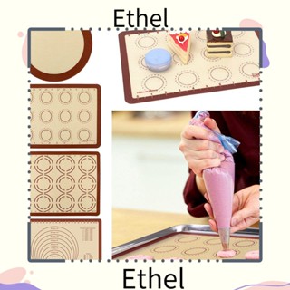 Ethel1 เสื่อซิลิโคน ไม่ติดผิว ขนาดใหญ่ สําหรับทําคุกกี้ แป้งโดว์ ฟองดองท์ เบเกอรี่