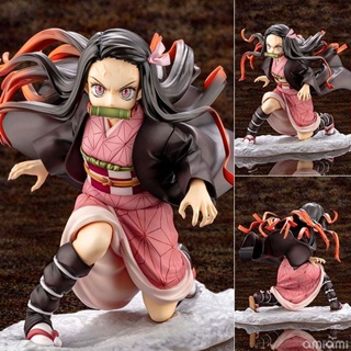 โมเดลตุ๊กตาฟิกเกอร์ Demon Slayer Midouzi Anime Merchandise Combat Kamado Nezuko สองมิติ แบบเปลี่ยน