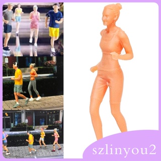 [szlinyou2] โมเดลฟิกเกอร์เรซิ่น สเกล 1:64 ขนาดเล็ก สําหรับตกแต่งภูมิทัศน์รถไฟ DIY